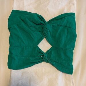 Emerald Green Knotted Women's Top